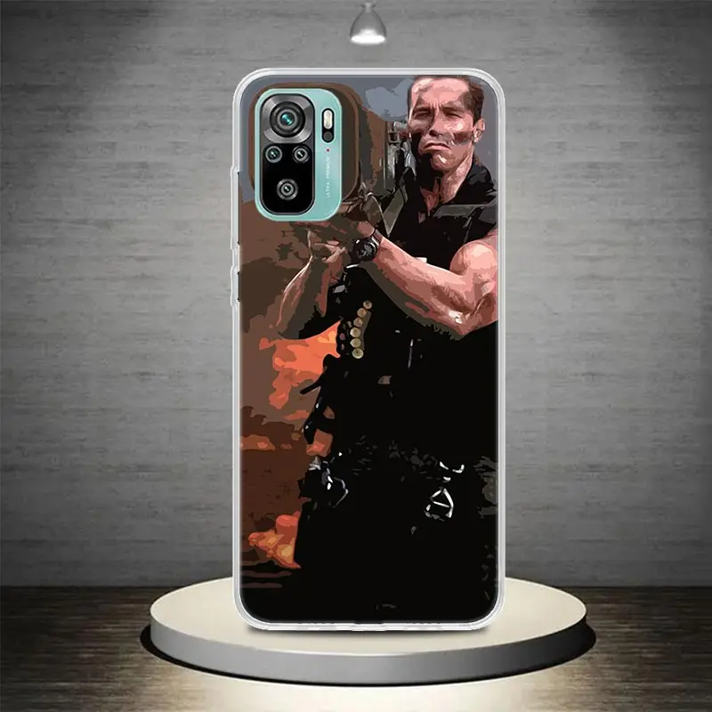 Custodia per telefono Terminator Schwarzenegger Coque per Xiaomi Redmi Note 12 11 11S 11T 11E 10 10S 9 9S 9T 8 8T 8 Pro Plus Global