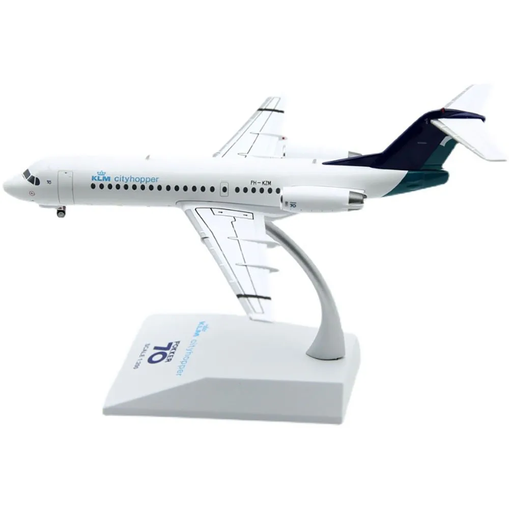 

Holland Aero Fokker70 Civil Aviation Airliner Alloy & Plastic Model 1:200 Scale Diecast Toy Gift Collection Simulation Display