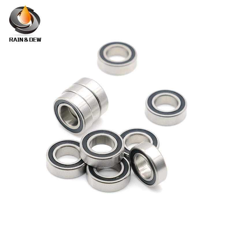 SMR137RS Bearing 10PCS 7x13x4 mm ABEC-7 Hobby Electric RC Car Truck SMR137 RS 2RS Ball Bearings SMR137-2RS Black Sealed