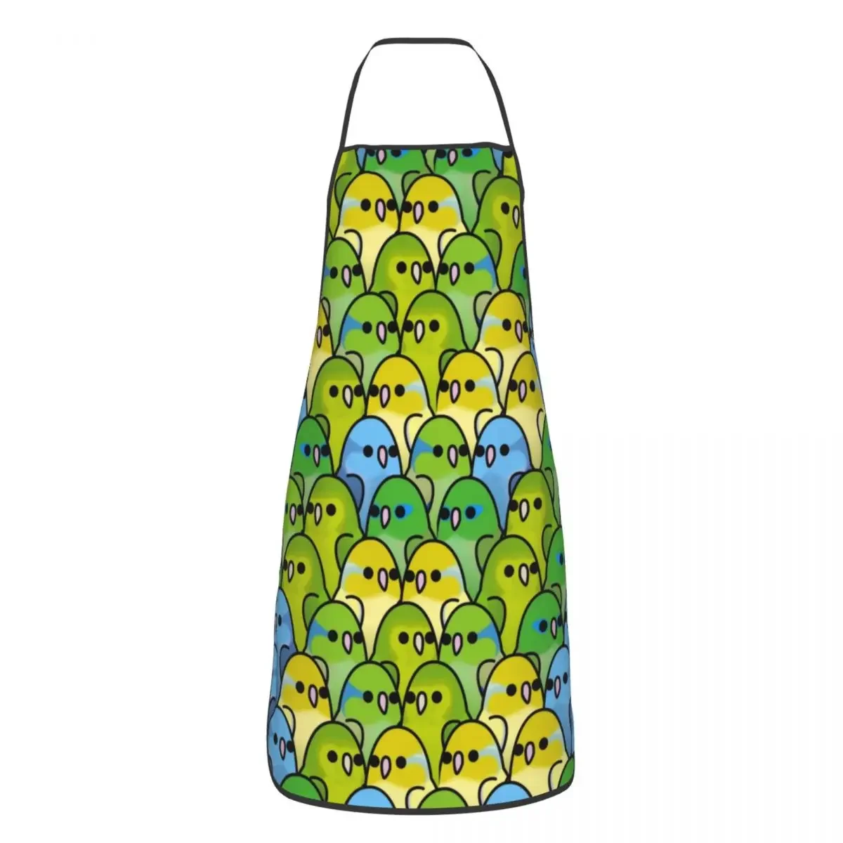 Funny Cute Parrotlet Squad Bib Apron Men Women Unisex Kitchen Chef Parrot Birds Tablier Cuisine for Cooking Baking Painting