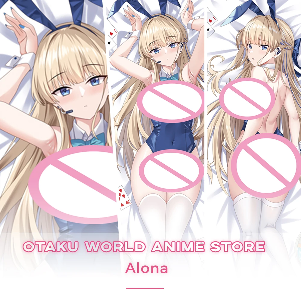 

Alona Dakimakura Anime Otaku Waifu Decor Blue Archive Hugging Body Pillow Case Cushion Pillow Cover Bedding Pillows Decor