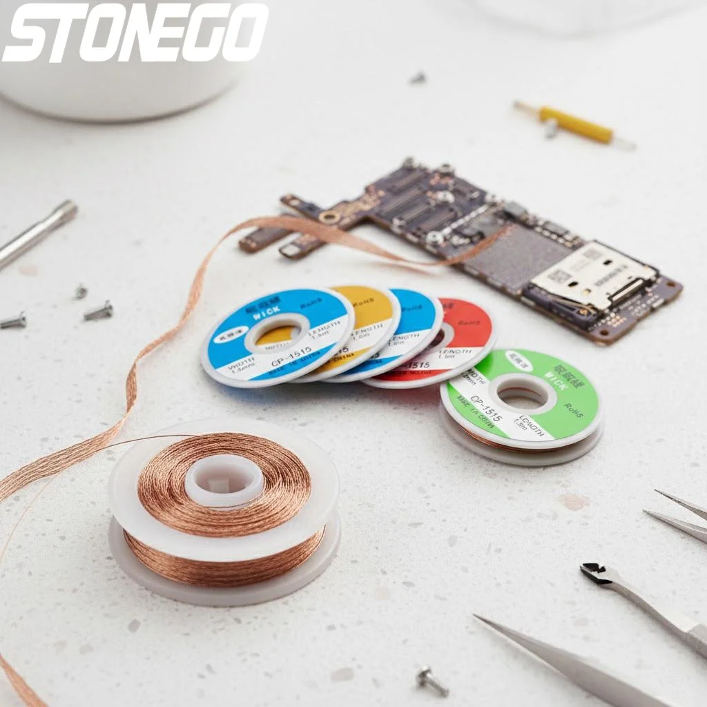Desoldering Braid 15M Length 15mm Width Solder Remover Wick Wire Lead Cord Flux Repair Welding Supplies