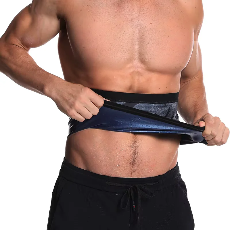 Männer Sauna Anzüge Taille Trimmer Bauch Wrap Workout Schweiß Band Bauch Trainer Gewicht Verlust Shaper Bauch-steuer Abnehmen Gürtel – Detail 4