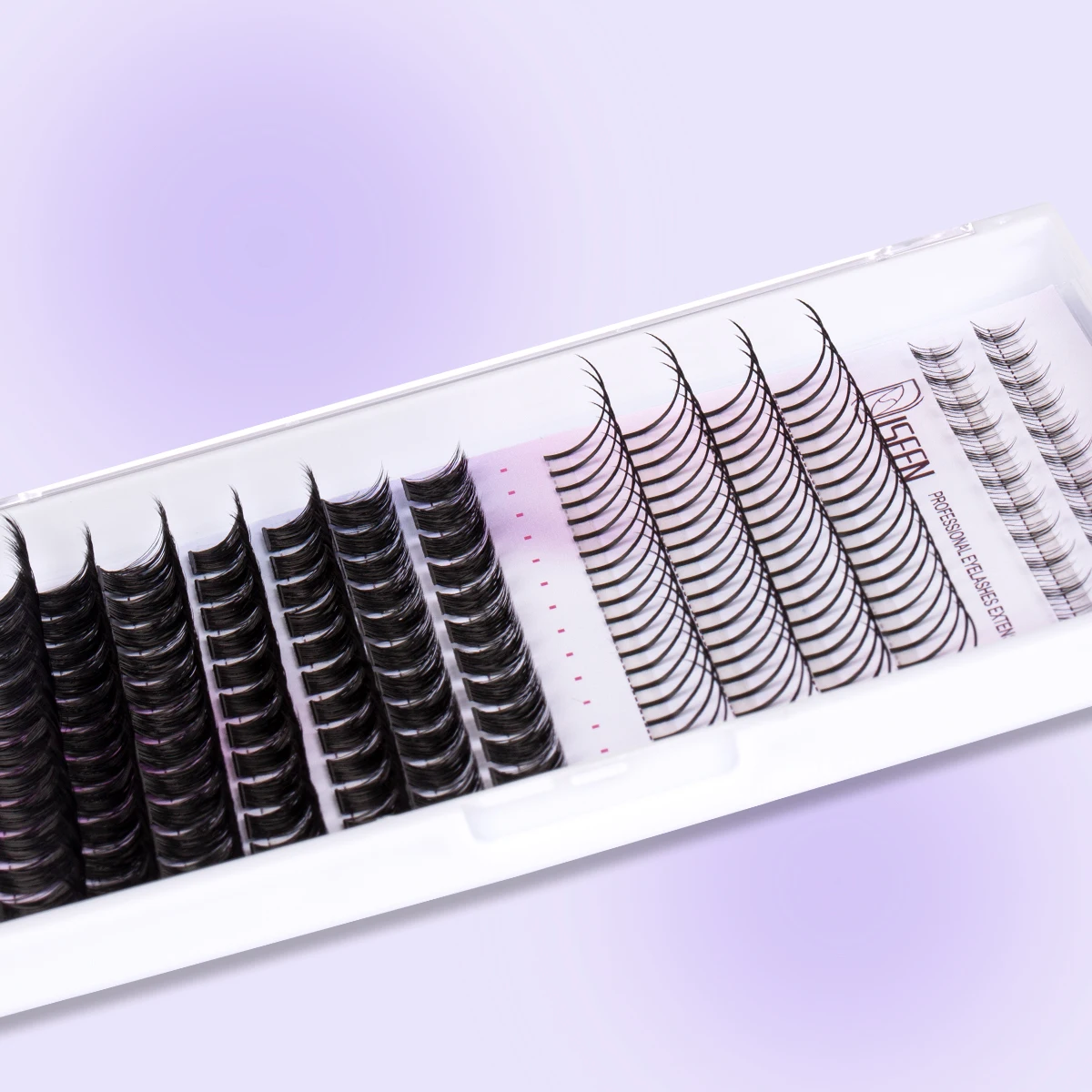 DIYまつげエクステキット、3種類のミックスまつげエクステ、ボンドとシーラー、まつげピンセット付き個別まつげキット