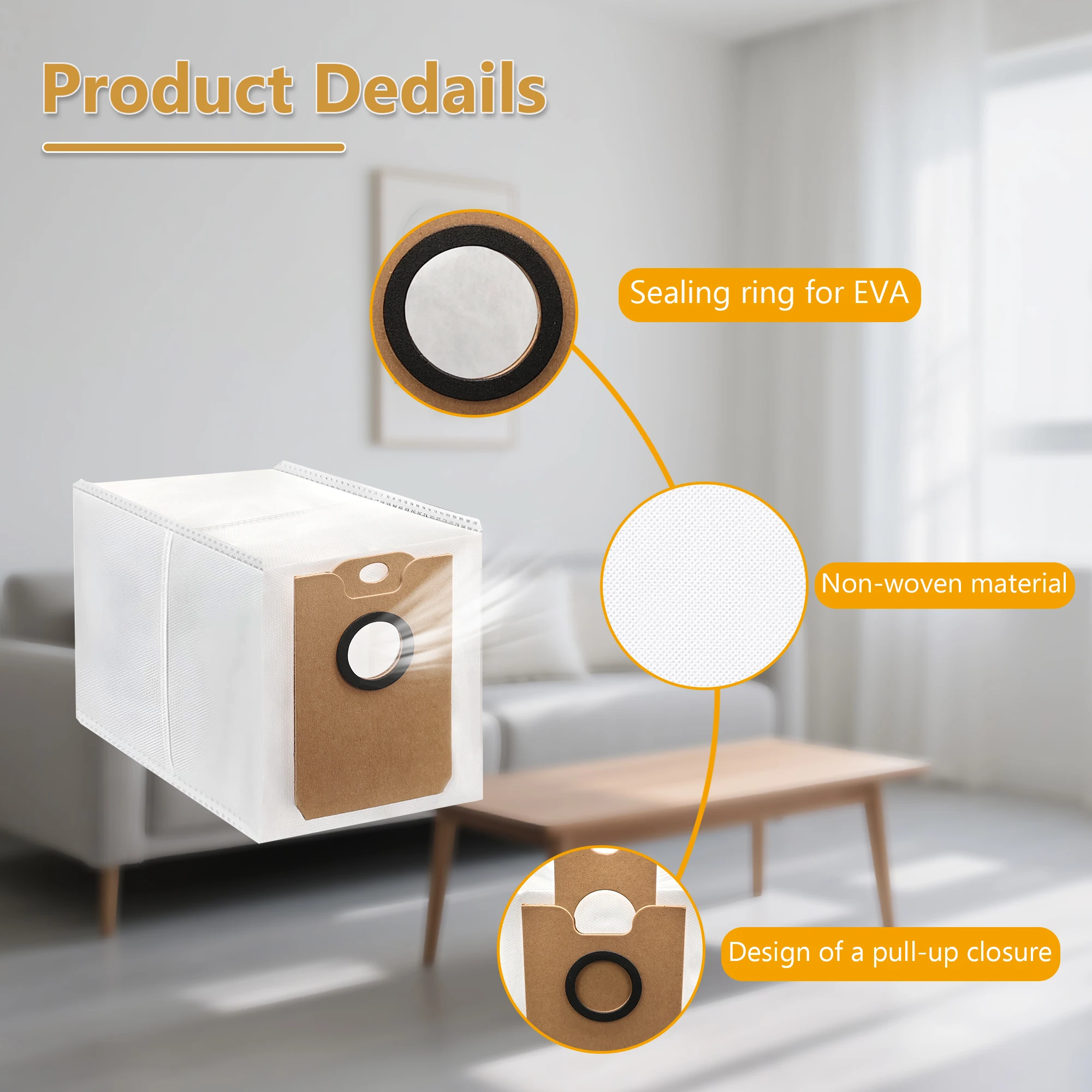 Conga 2299/2499/7490/8290용 진공 청소기 가방 액세서리 3L 대용량 먼지 봉투