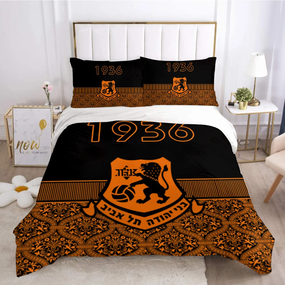 3D Printed Bnei Yehuda Tel Aviv Bedding Set Duvet Cover Bedroom Comforter Single Twin King ​Size Quilt Cover Home Textile 2/3PCS