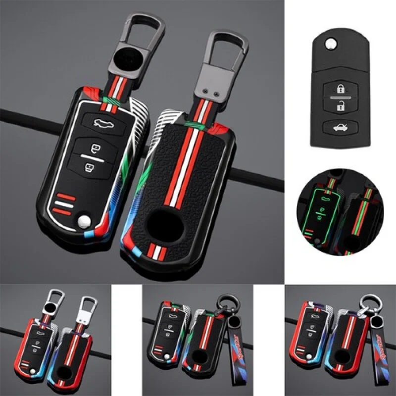 

A + цинк Aolly силиконовый автомобильный брелок для ключей чехол-держатель сумка брелок для Mazda 6 3 5