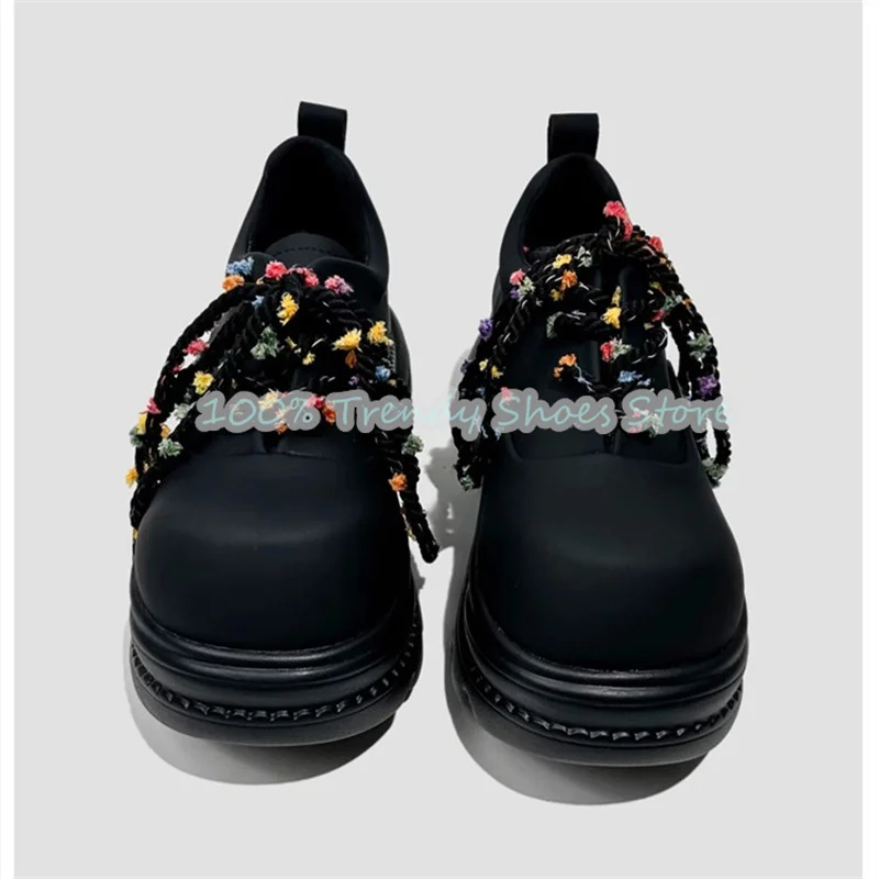 تصميم الأزياء الزهور الكرمة حزام الدانتيل متابعة المتسكعون للنساء مكتنزة أسفل عالية الكعب المعادن ديكور ديربي أحذية سيدة مضخات عادية #2