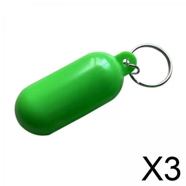 3xFloating Keychain Flutuante Key Holder para Deriva Barco Vela Verde