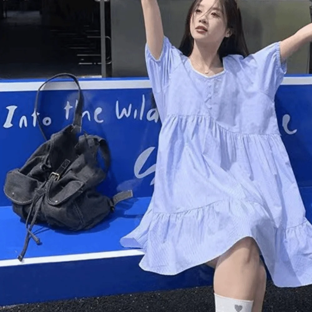 Mochila vaquera informal de gran capacidad, mochila Unisex de moda Vintage, bolso de hombro versátil de lona para estudiante