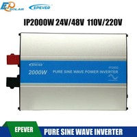 EPever 2000W IPower Pure Sine Wave Inverter 24V/48V Input 110VAC 120VAC 220VAC 230VAC Output 50HZ 60HZ High Efficiency Converter