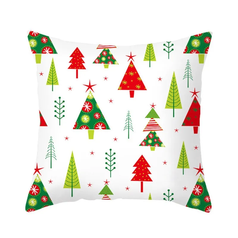 

45x45cm Christmas Cushion Cover Merry Christmas Decoration For Home 2025 Xmas Noel Navidad Christmas Ornament New Year Gift 2025