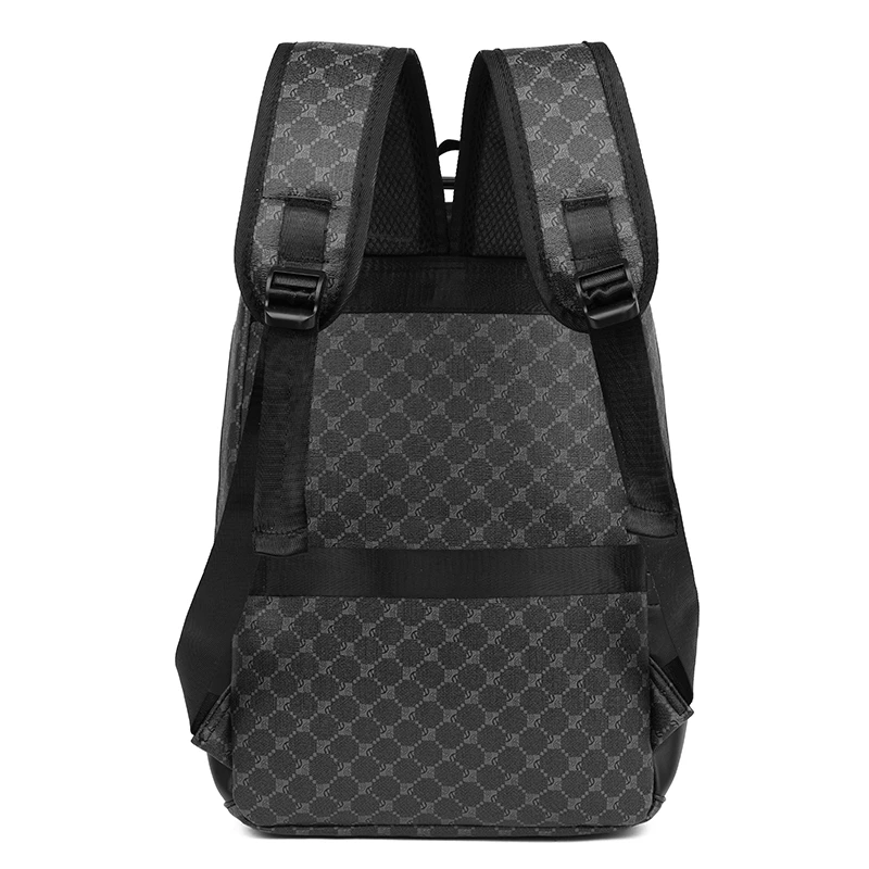 Fashionable men's PU popular business backpack mochila backpack sac à dos homme mochila de cabina avión school bag backpack man