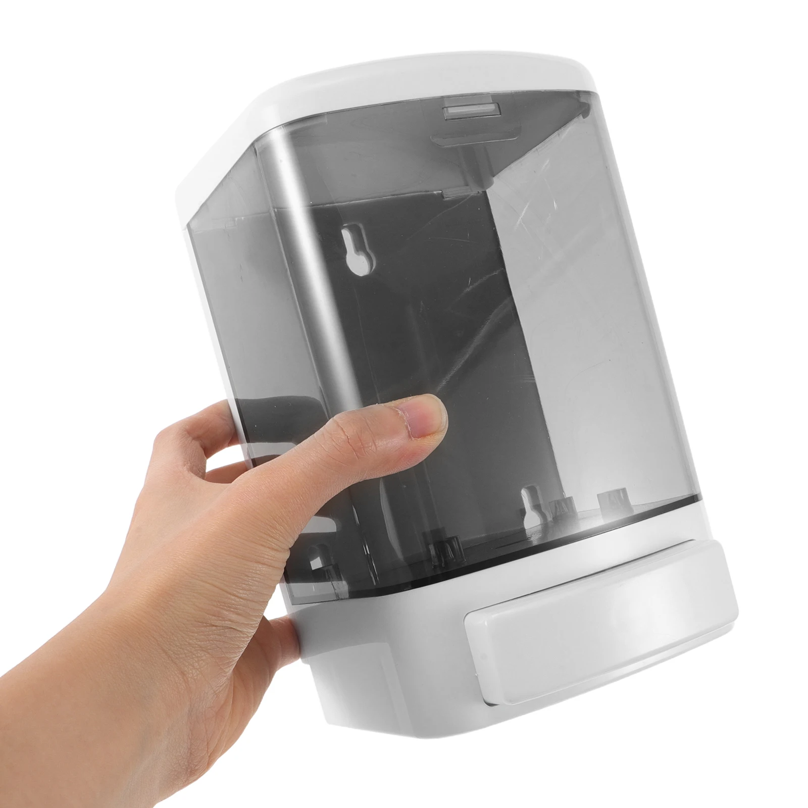 

2pcs Wall Mounted Soap Dispenser 1000Ml Manual Press Large Capacity For Bathroom Kitchen Office Transparent Plastic Refillable