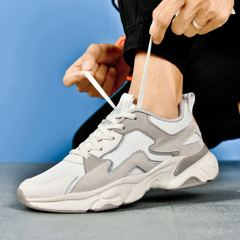 

2025 Men's Running Shoes Marathon Breathable Lightweight Women Comfortable Casual Athletic Nonskid Outdoor Walking Sneakers