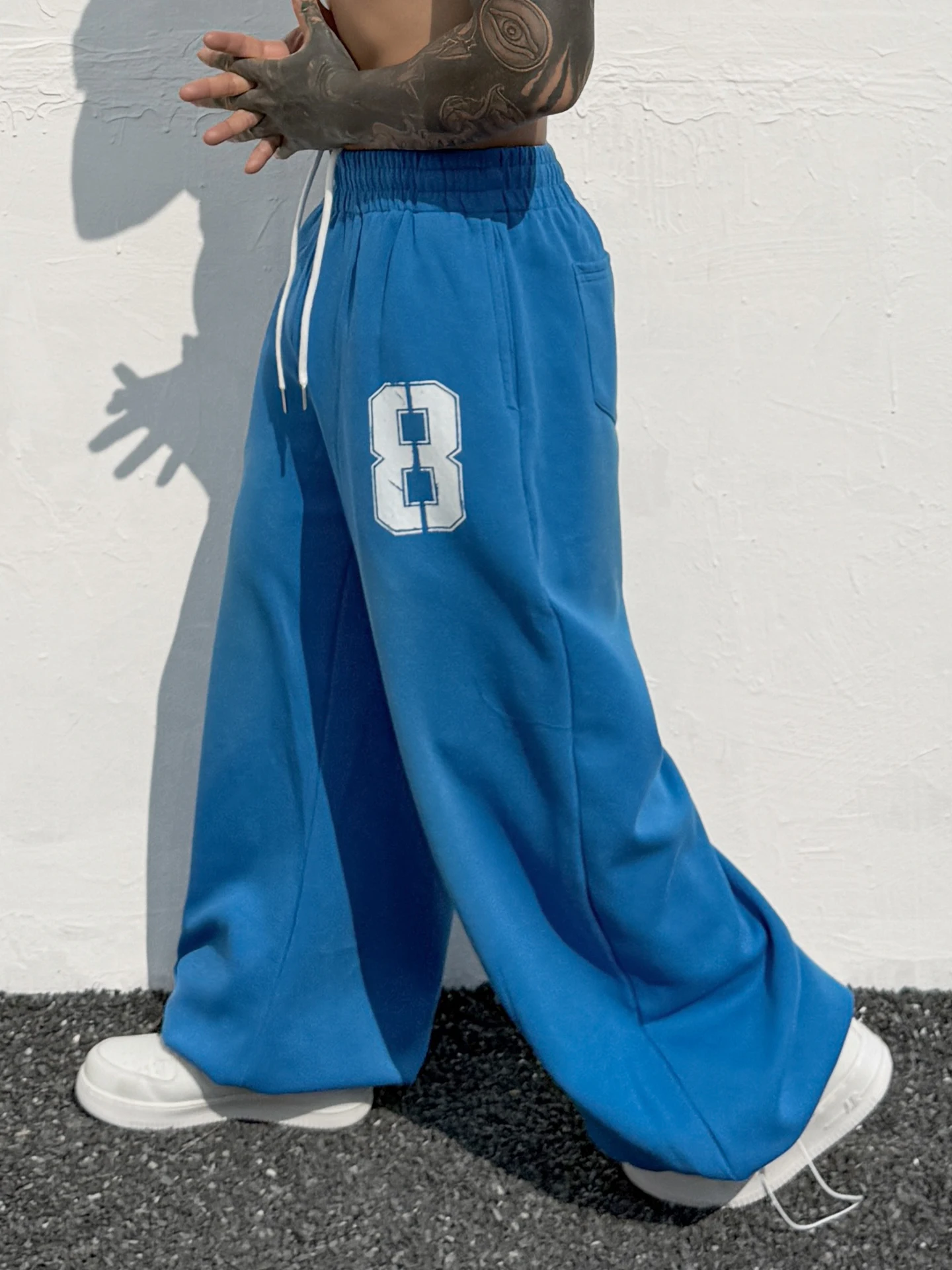 

Модные американские ретро-спортивные брюки в уличном стиле для мужчин: свободные, широкие, в стиле хип-хоп, повседневные, удобные, из хлопка