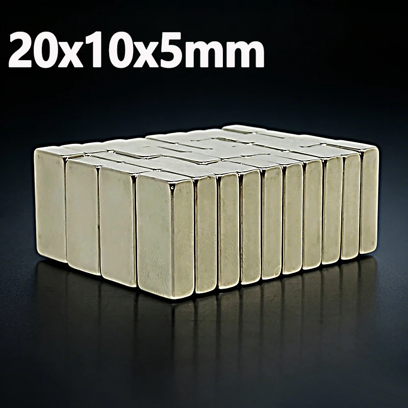 20x10x5mm Magnet N35 NdfeB Permanent Magnetic Imanes 20*10*5 Accessory 2-50pcs Square Shape Garage Tool Fridge Neodymium Magnet