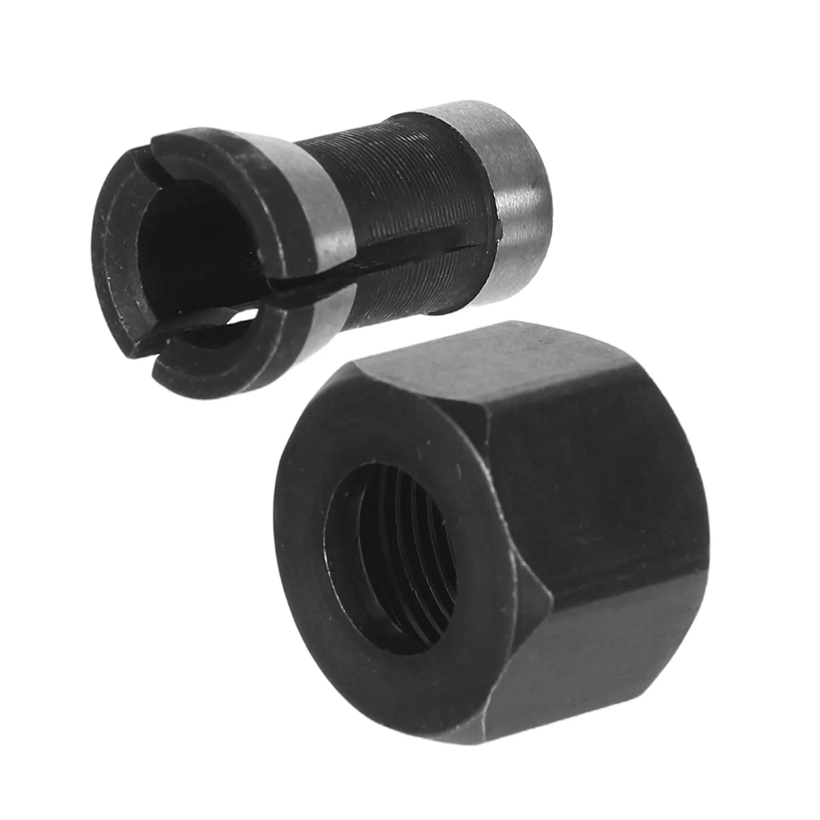 Router Collet Adapter M15 Nut High Precision Carbon Steel Chuck for Wood Engraving Rotary Tools