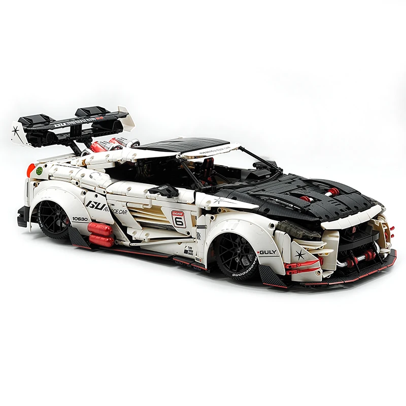 طبعة محدودة GULY 10630 MOC التقنية 1:8 RC سيارة رياضية GTR اللبنات الطوب نموذج لتقوم بها بنفسك لعب الأولاد هدايا عيد ميلاد طفل مجموعة