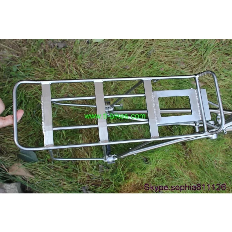 Titanium Road Bike Rear Rack XACD Titanium Touring Bicycle Luggage Carrier China Best Titanium Bicycle Bag Carrier