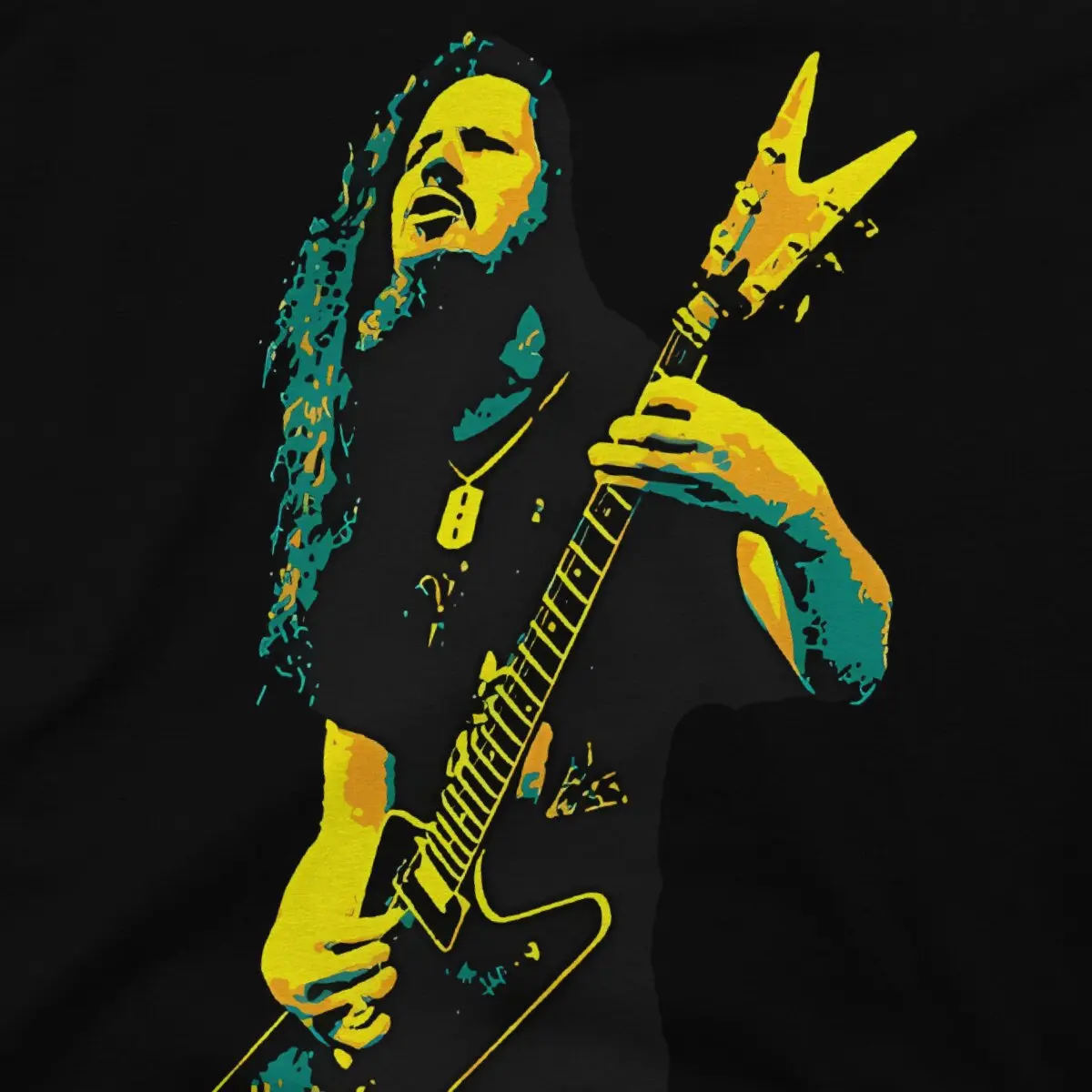 Funny Lance Abbott An American Musician And Songwriter V T-Shirt Crew Neck 100% Cotton T Shirt Dimebag Darrell Short Sleeve Tees