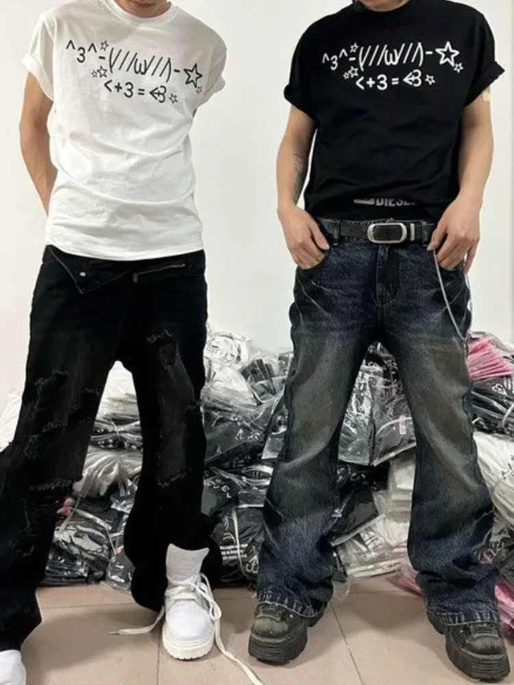 Y2k Aesthetics T-shirt Grunge Letter Print Harajuku Graphic Tee Shirt Vintage Fashion Casual Loose Tops Short Sleeve Streetwear image 4