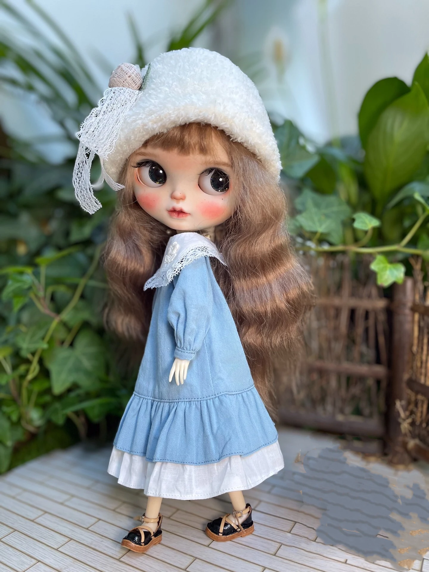 

Одежда для куклы Dula Haze blue dress Blythe ob24 ob22 Azone Licca ICY jerfish 1/6 аксессуары для кукол Bjd