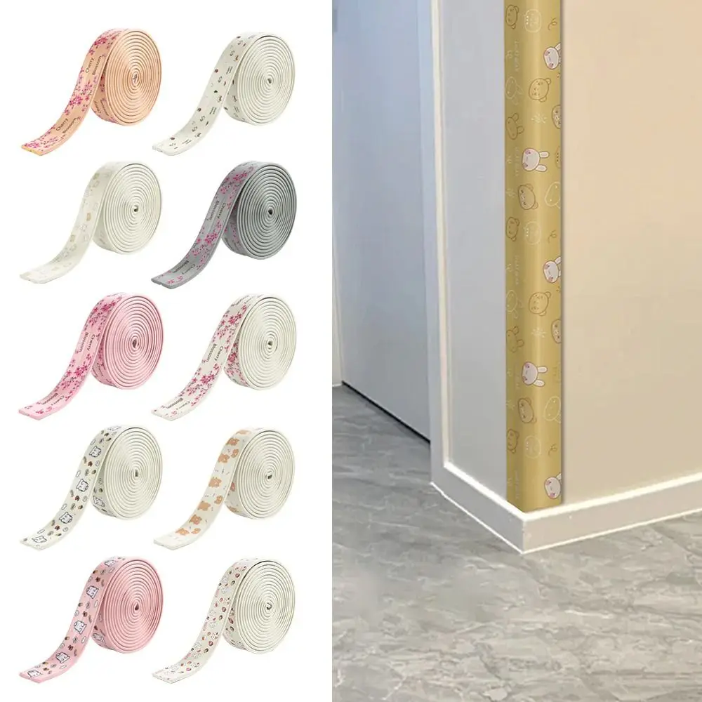 شريط حماية للحواف المكتبية المتين بطول 2 متر، واقي زوايا الحائط السميك الكرتوني، مصد رغوي ناعم ذاتي اللصق لسلامة الطفل #3