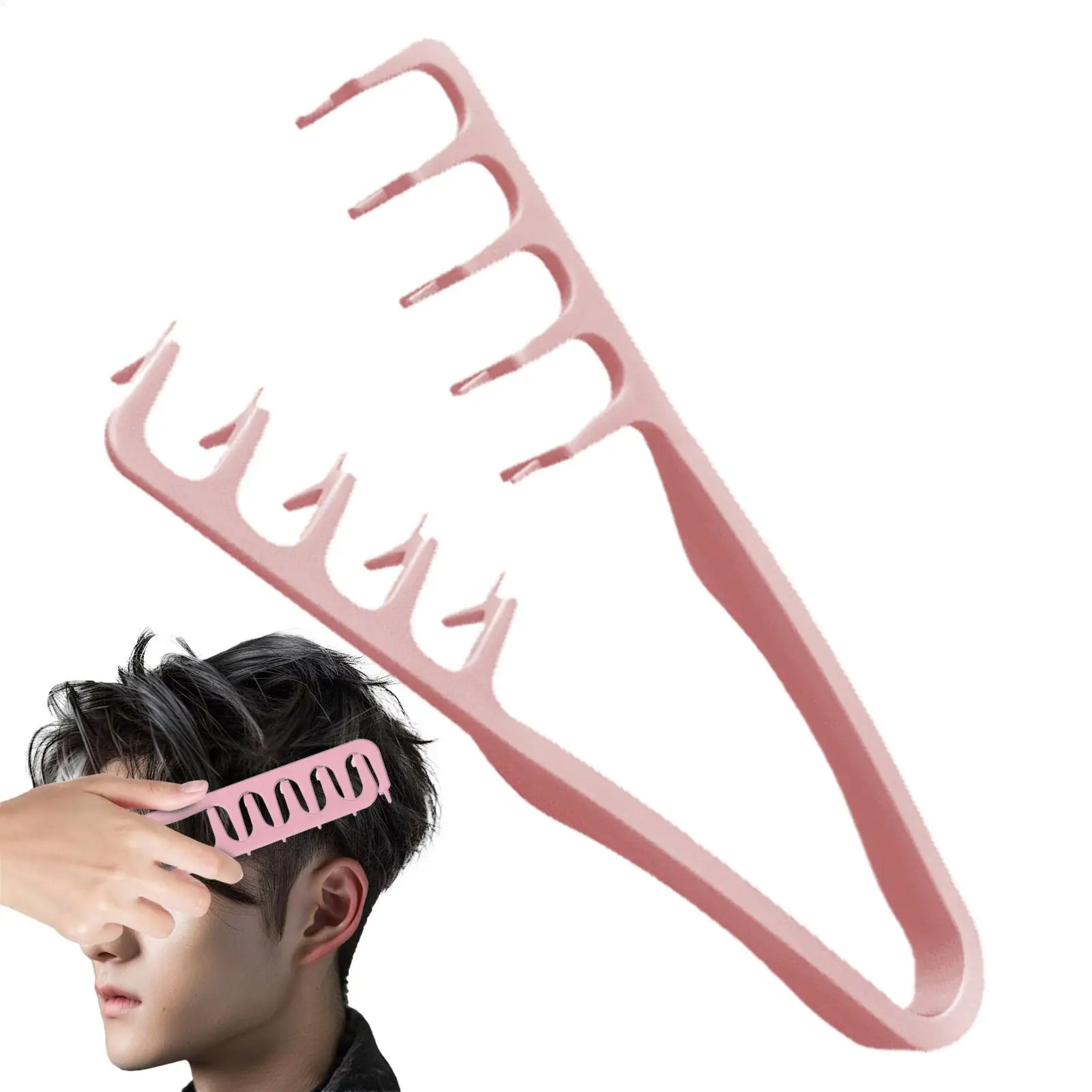 Hair Volumizing Comb, ABS Plastic Fluffy Textured Styling Tool for Normal Hair, Natural Looking Hair Root Lifting and Coverage