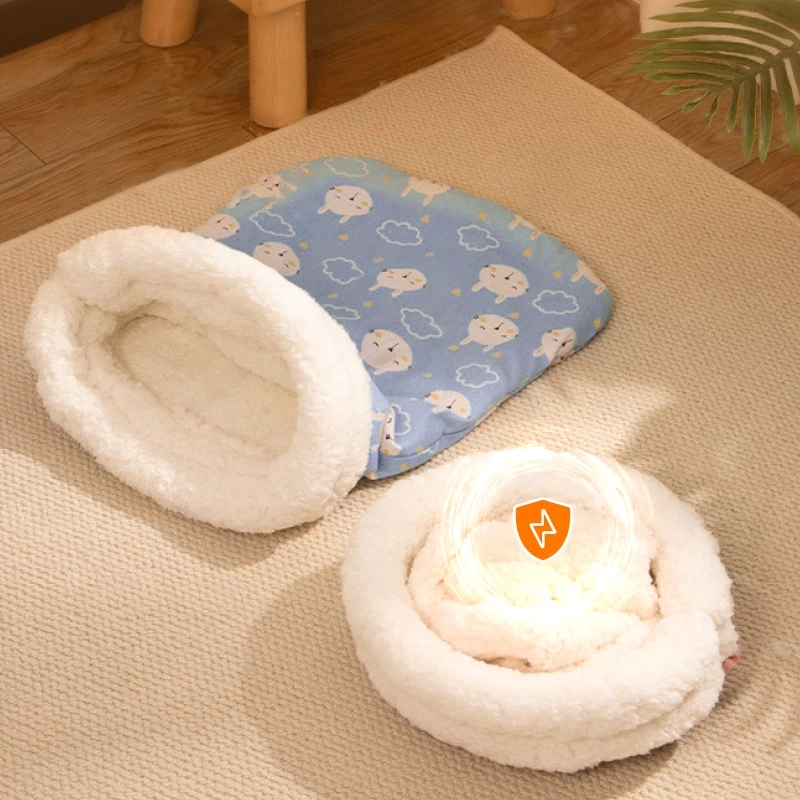 ถุงนอนแมวนุ่มน่ากอดหนา WARM Cat Nest สัตว์เลี้ยงประเภทกระเป๋าผ้านวมลูกแมวนุ่มสบาย Nest PET Supplies