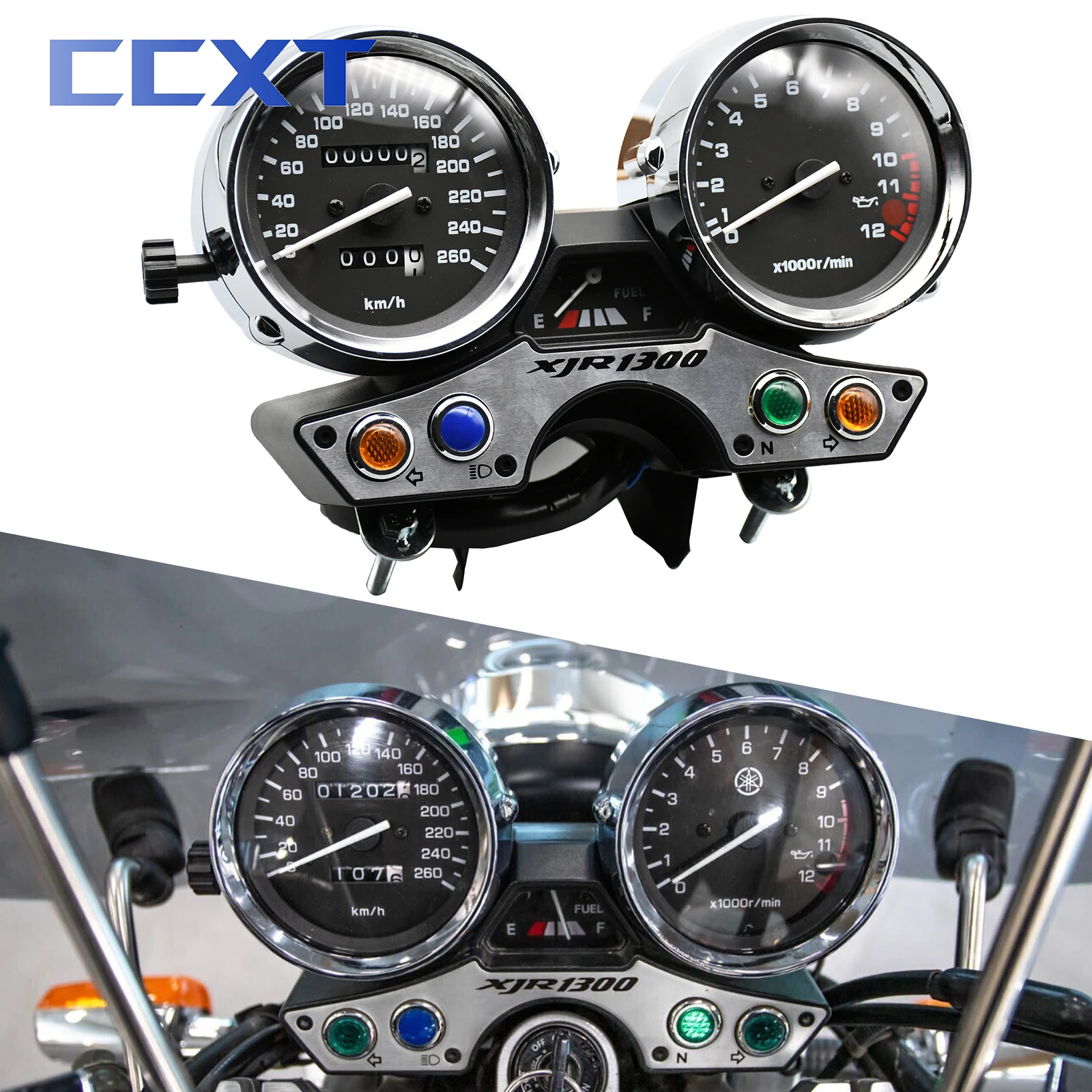 

Motorcycle 260 Tachometer Odometer Instrument Speedometer Gauge Cluster Meter For Yamaha XJR1300 XJR 1300 1989-1997 Motocross