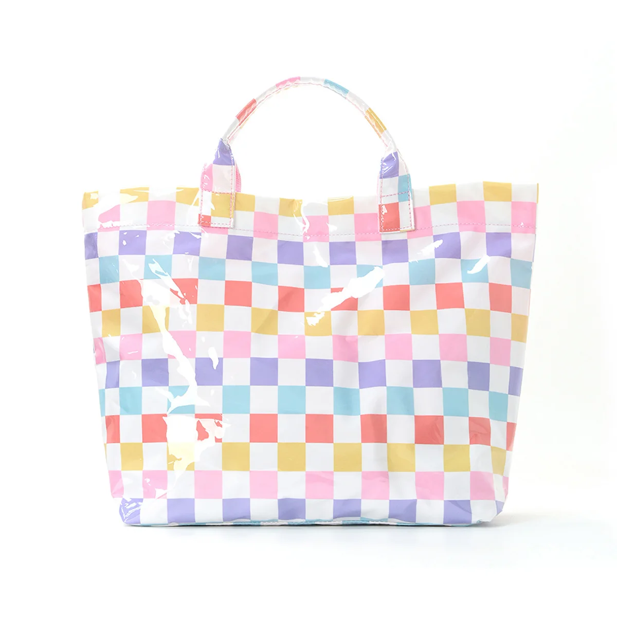 2026 New Cross-border Striped Tote Bag Stylish And Lightweight Handbag Large-capacity Portable Travel Shoulder Bag For Women