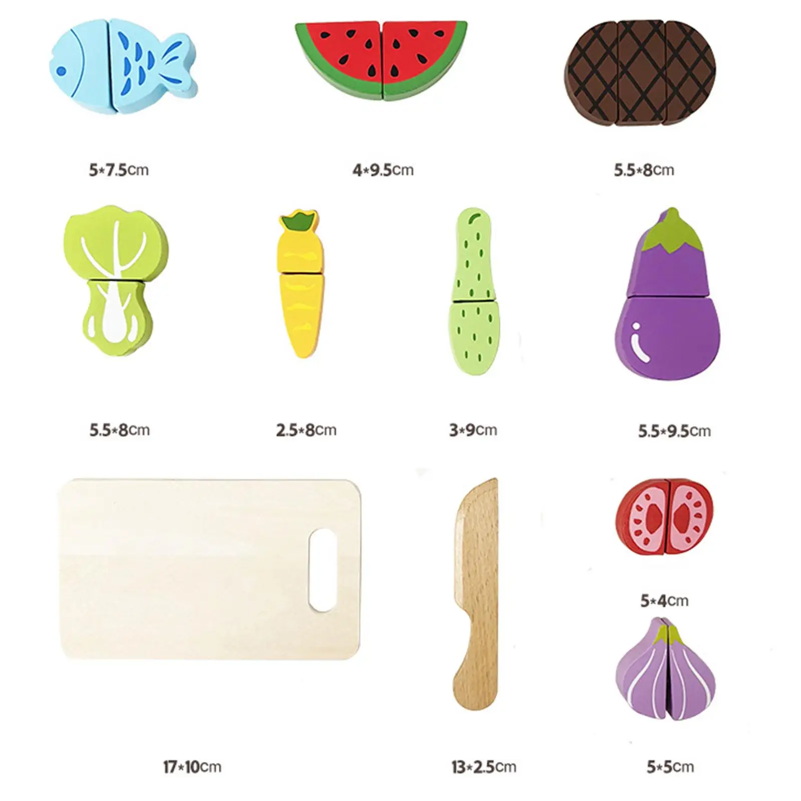 Drewniane zabawki do zabawy w jedzenie dla chłopców i dziewczynek na Dzień Dziecka