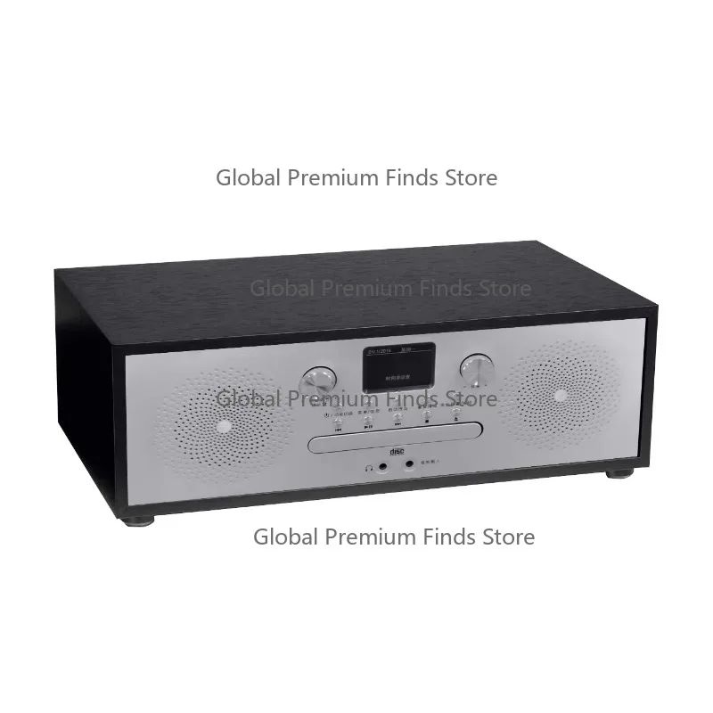 OEM ODM Port-able FM Stereo Digital Alarm Clock Tuning Porta-ble Radio HeadPhone AUX Protective Bumper CD Player