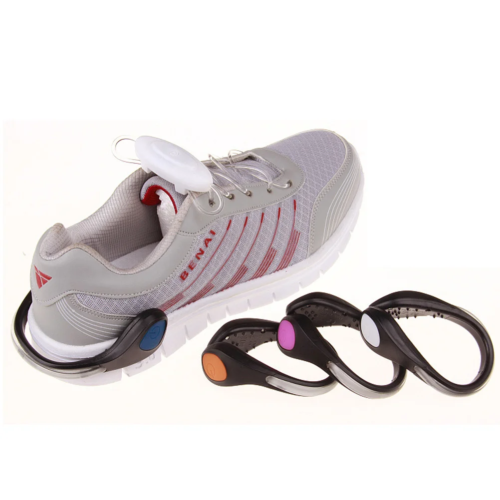 

1Pcs LED Shoe Light Clips Waterproof Night Running Safety Gear for Joggers Bikers Walkers with 2032 Support Blue