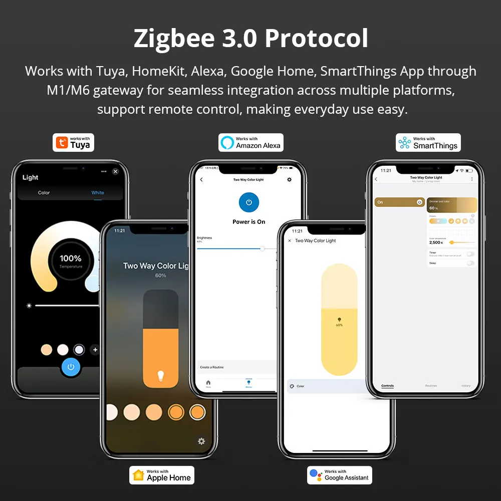 Zemismart Zigbee LED النازل IP44 CCT 12W ضوء عكس الضوء المضادة للوهج 60 درجة شعاع زاوية يعمل مع تطبيق Tuya Smart Life