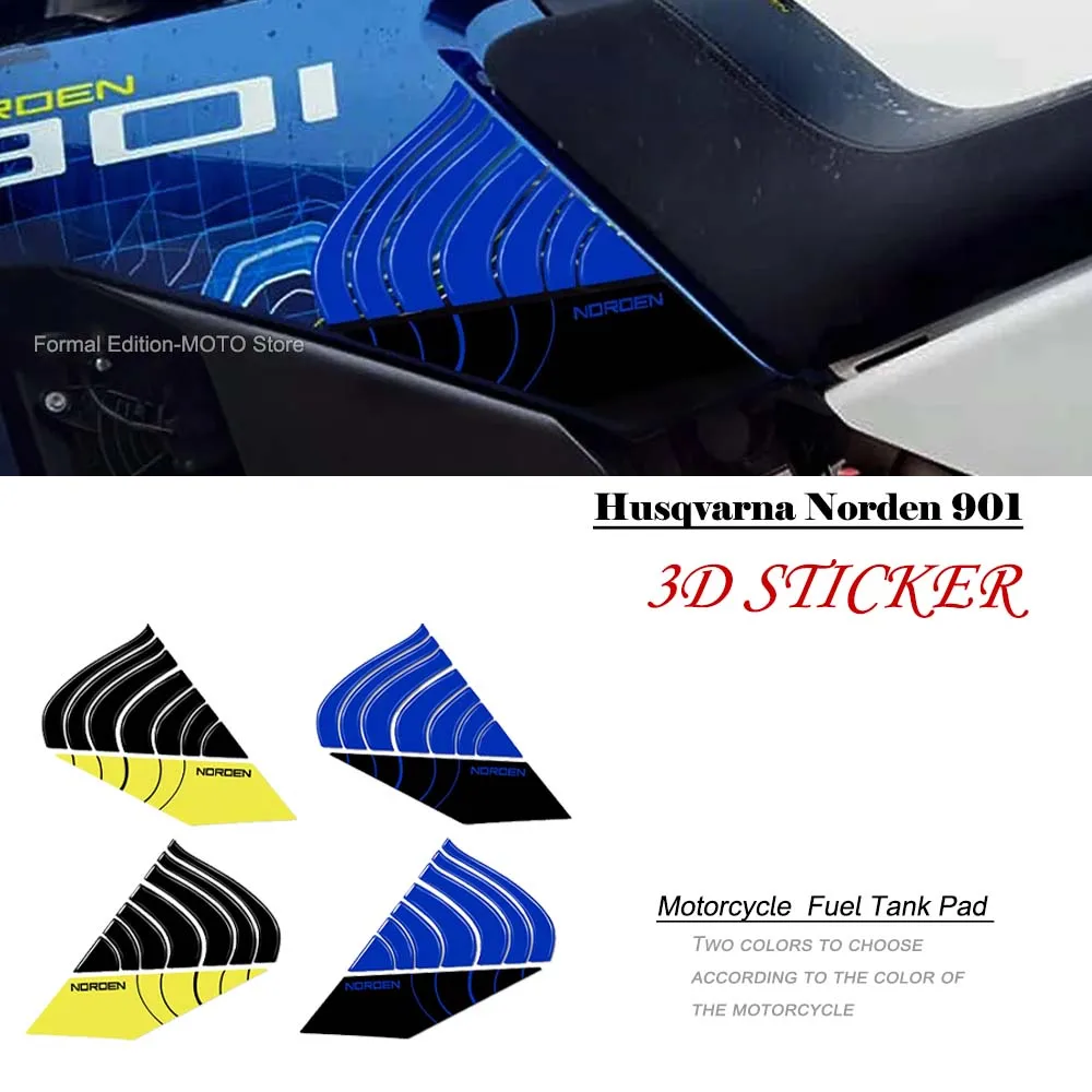 

For Husqvarna Norden 901 3D Epoxy Resin Sticker Motorcycle Fuel Tank Side Protection Sticker Fuel Tank Side Decorative Decal