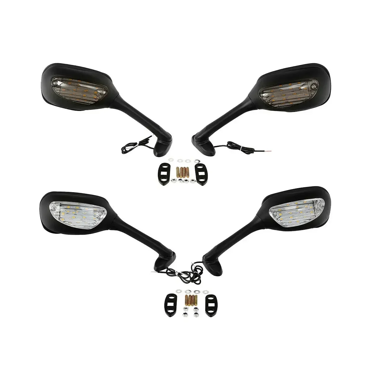 Moto Acsessories Accessory Rearview Mirror Amber LED Turn Signal For Suzuki GSXR600/750 GSX-R 600 750 2006-2015 2014 image 2