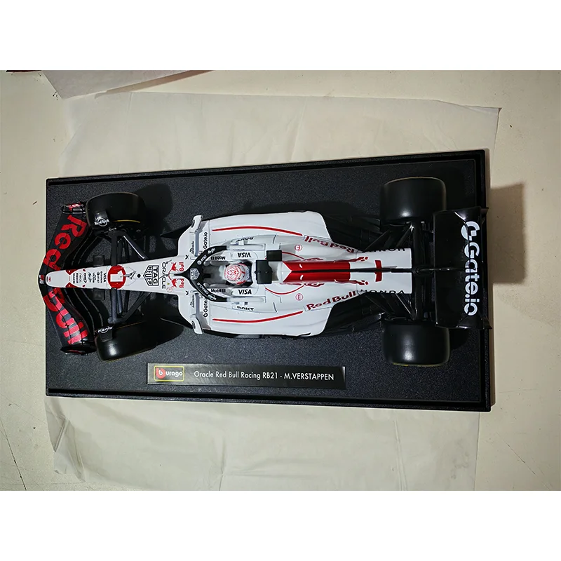 New In Stock Bburago 1:18 Red Bull Rb21 Japan #1 Verstappen