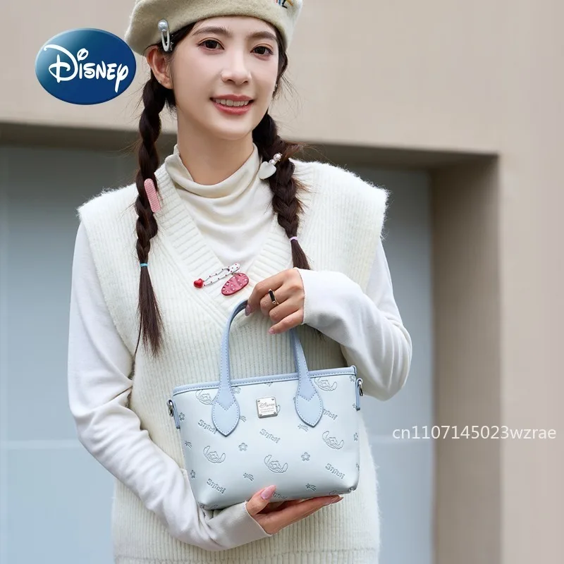 ديزني ستيتش حقيبة يد نسائية صغيرة جديدة ماركة فاخرة أصلية حقيبة كتف نسائية كارتونية لطيفة حقيبة نسائية صغيرة غير رسمية