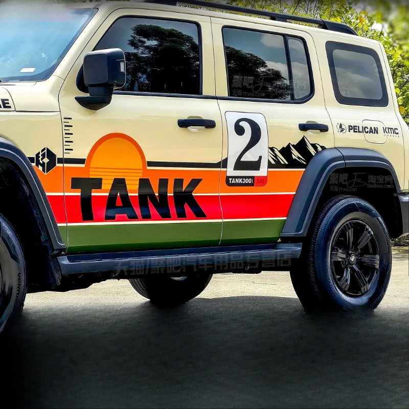 

Автомобильная виниловая наклейка для TANK 300 400 500, модификация внешнего вида кузова, модные спортивные аксессуары для наклеек