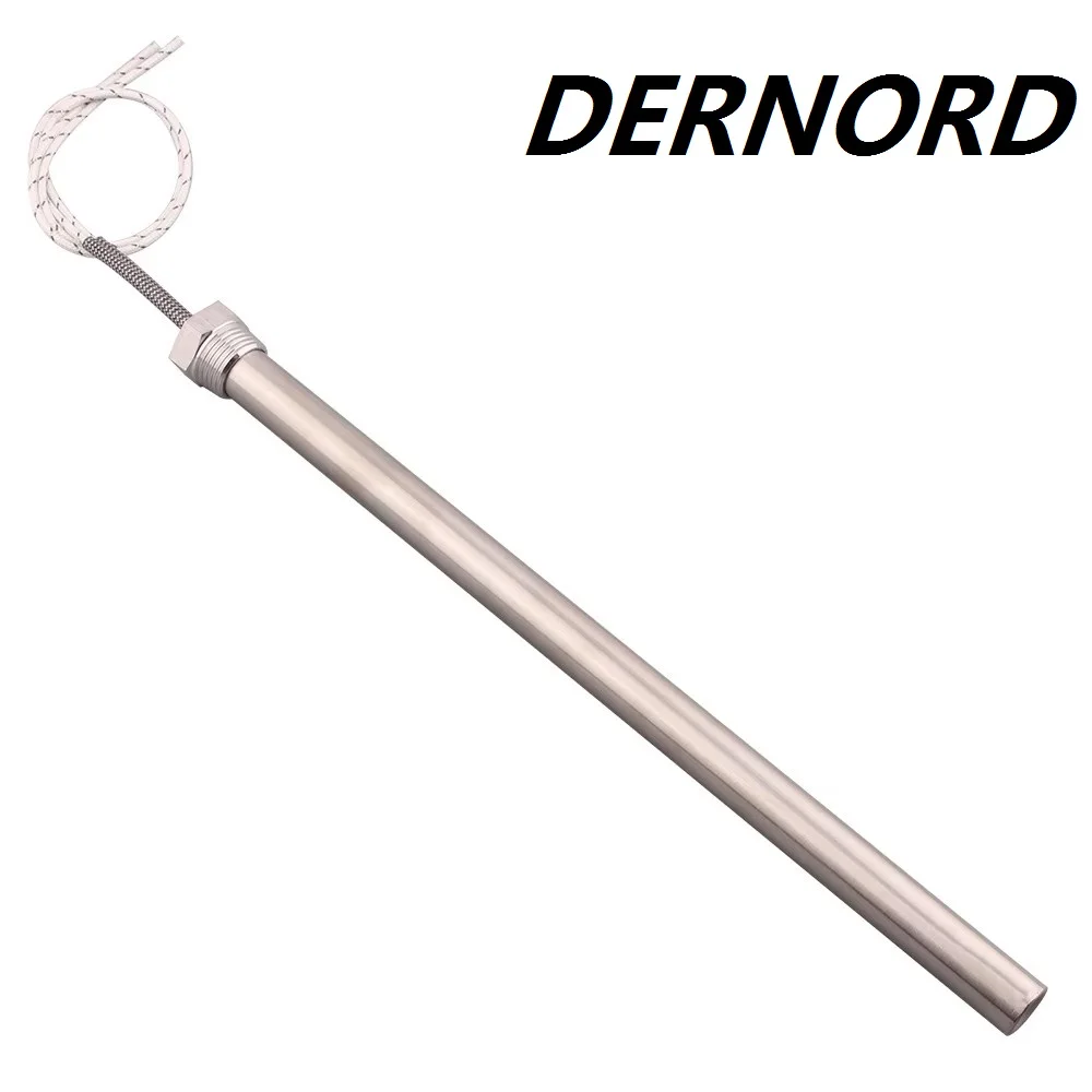 

Электрический трубчатый нагреватель DERNORD 120В/240В, нагревательный элемент с резьбой 1/2'' NPT, нагревательный стержень, мощность 500/750/1кВт/1.5кВт/2кВт, нержавеющая сталь SUS304