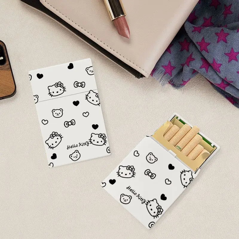 

20 упаковок, пластиковая коробка для сигарет Hello Kitty Katie Cat, креативная персонализированная коробка для хранения с героями мультфильмов, толстый и красивый подарок бойфренду