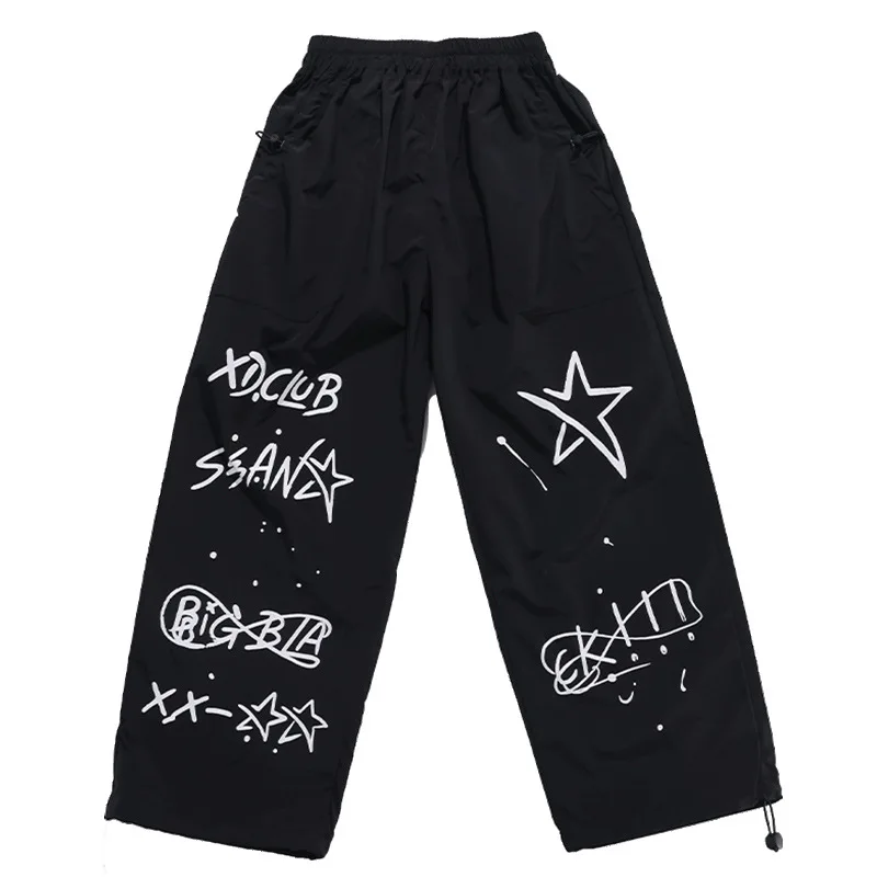 Jungen Hip Hop Streetwear Sets K-pop Kontrast Sweatshirt Cargo Hosen für Kinder Street Dance Kleidung Mädchen Jazz Kostüm