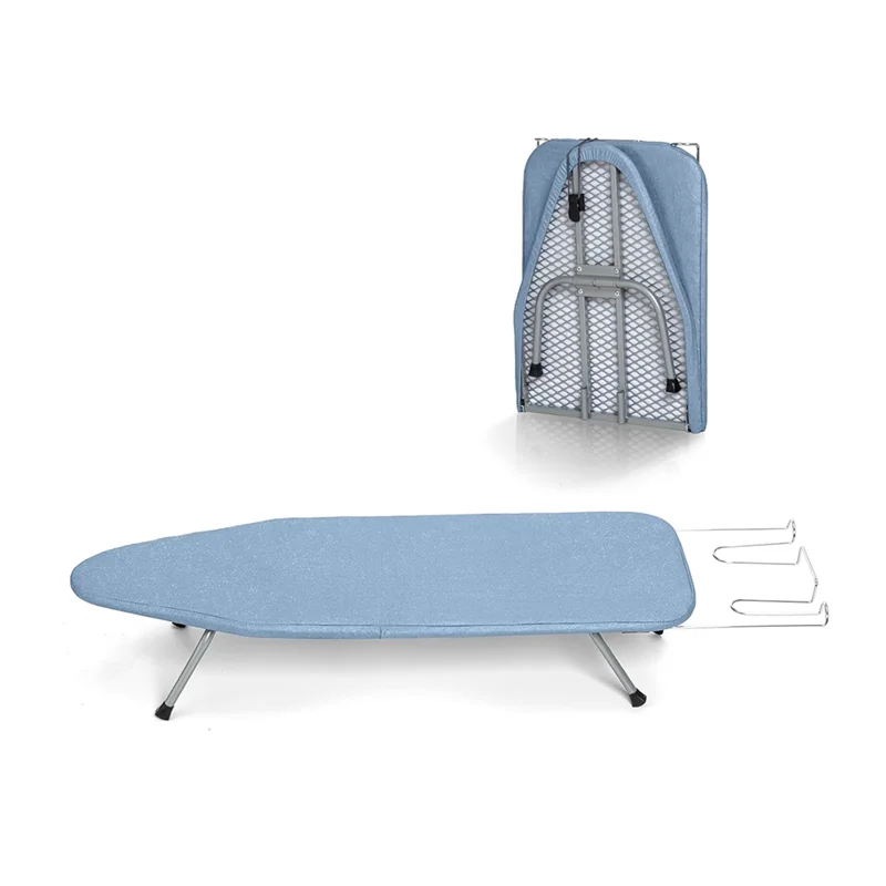 

ABBP-Small Ironing Board Tabletop Mini Folding Iron Board Portable Travel Ironing Table