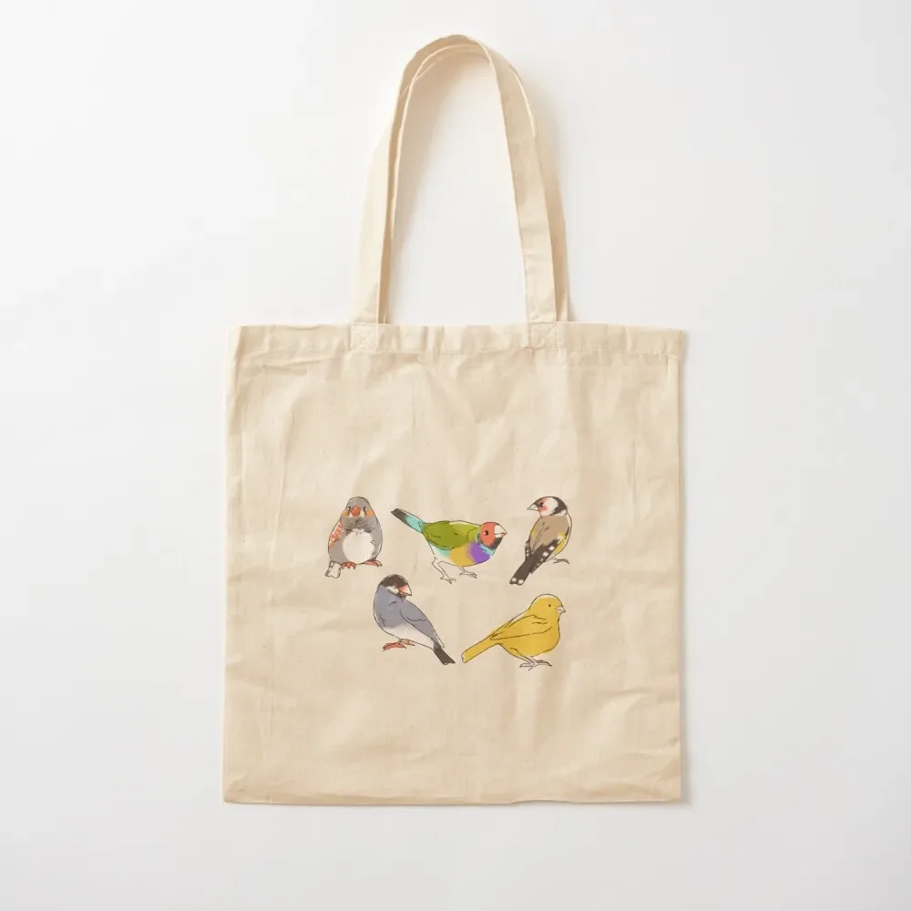 

Finches Tote Bag custom bags handbag Big bag women reusable grocery bags