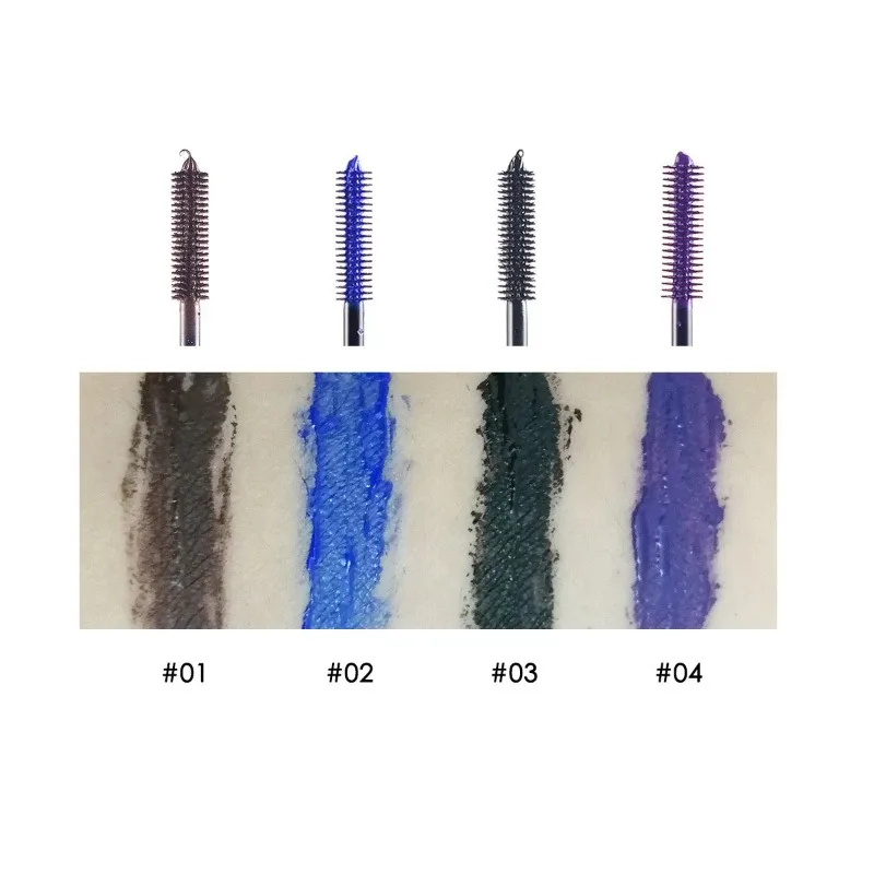 Hengfang Mascara colorato colore Volume allungamento Curling Cosplay ciglia trucco fibra cosmetico impermeabile