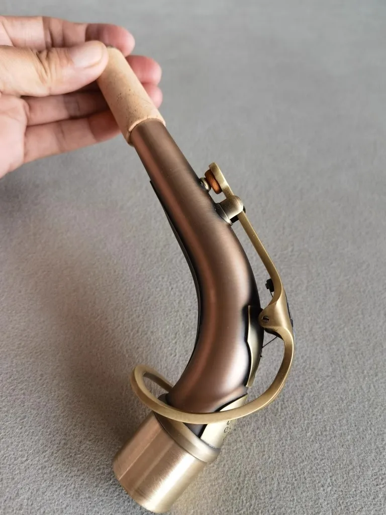 

1 pcs alto saxophone bent neck phosphor copper antique NEW2024