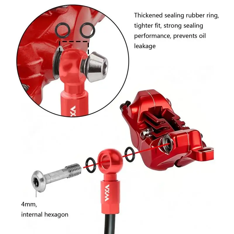 652F Precisions Machined Brake Hose Connectors Suitable for Mountain Bike Disc Brakes
