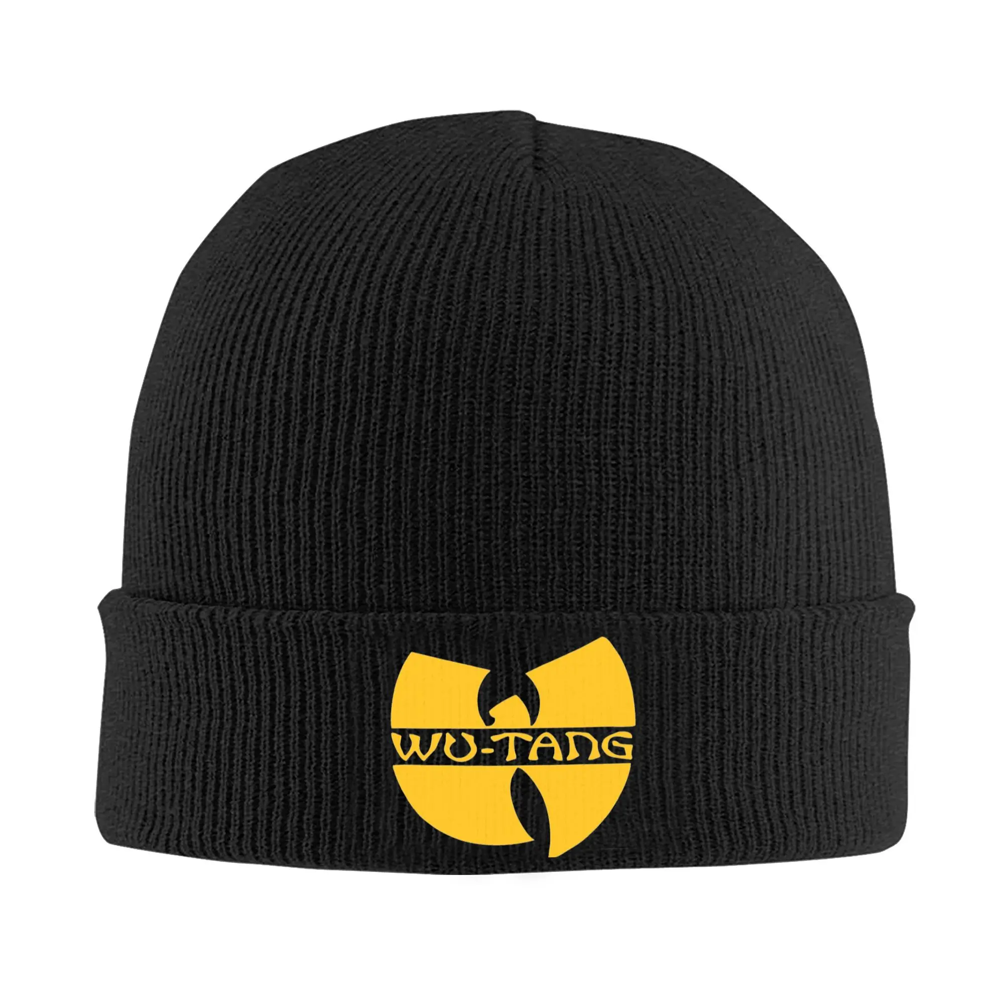 Wu Clan The Famous Yellow Band Knitted Hat Women Men Skullies Beanies Autumn Winter Hip Hop Acrylic Rap New York Crochet Caps